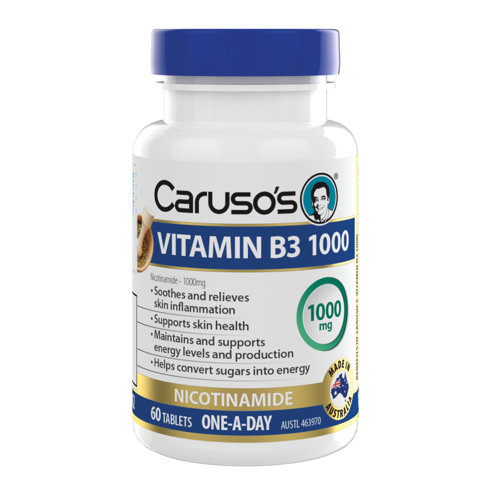 Caruso’s Vitamin B3 1000mg | 60 Tablets