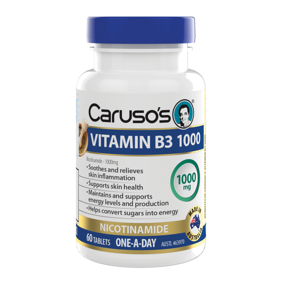 Caruso’s Vitamin B3 1000mg | 60 Tablets