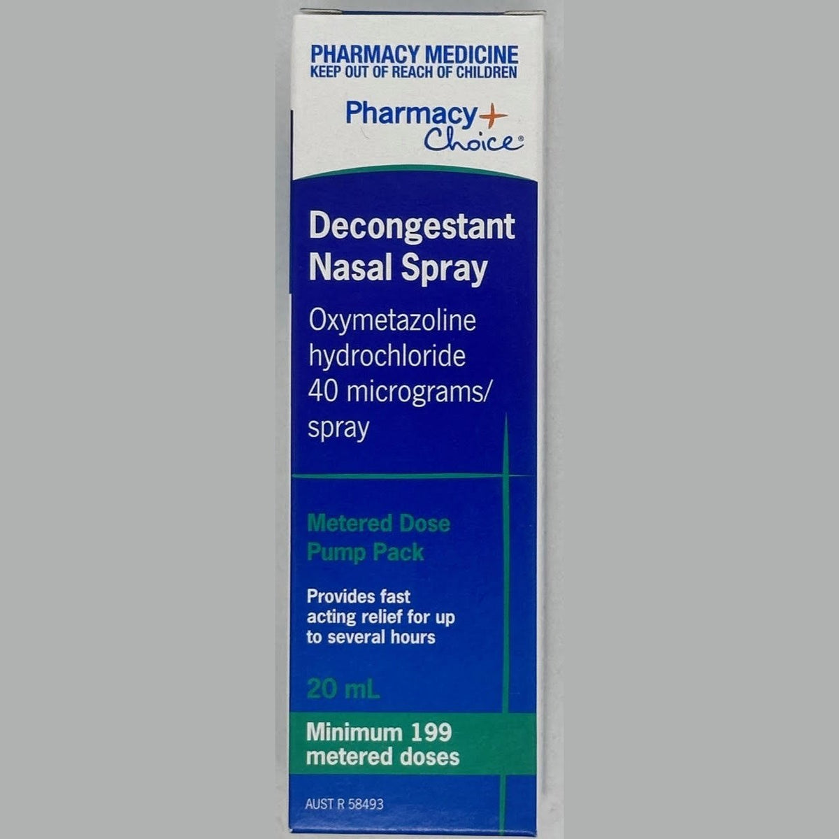 Pharmacy Choice Decongestant Nasal Spray Pump 20ml