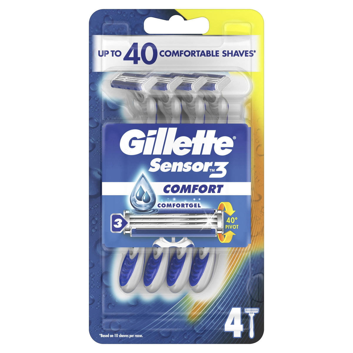 Gillette Sensor3 Disposable Razor 4PK