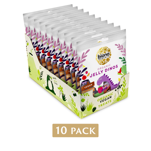 Biona Organic Jelly Dinos 75g (Pack of 10)