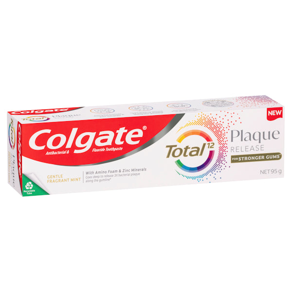 COLGATE TOOTHPASTE TOTAL PLAQUE RELEASE GENTLE MINT 95G