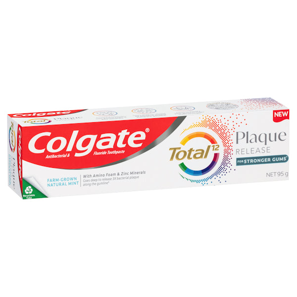 COLGATE TOOTHPASTE TOTAL PLAQUE FARM GROWN MINT 95G