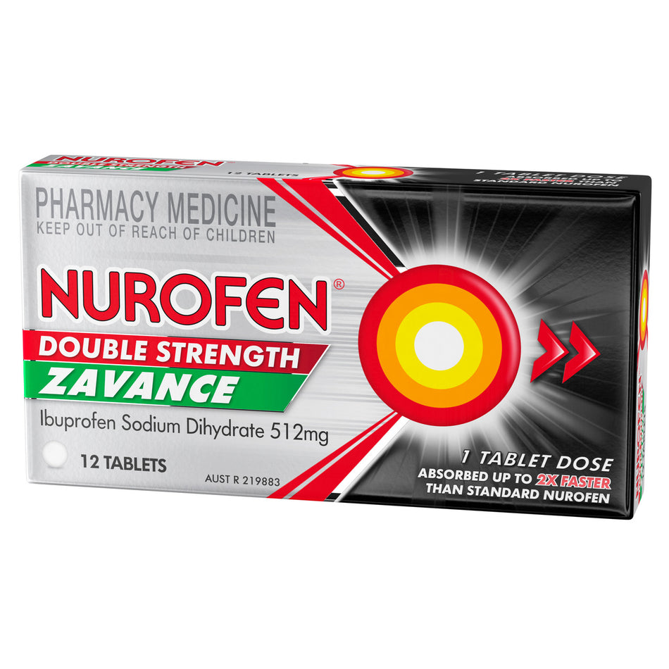 Nurofen Zavance Double Strength 12 Tablets