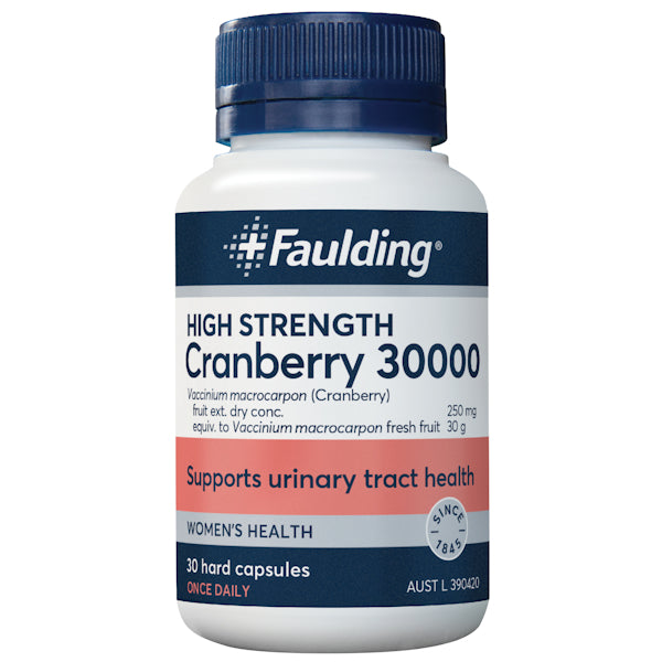 Faulding High Strength Cranberry 30000 mg Capsules 30