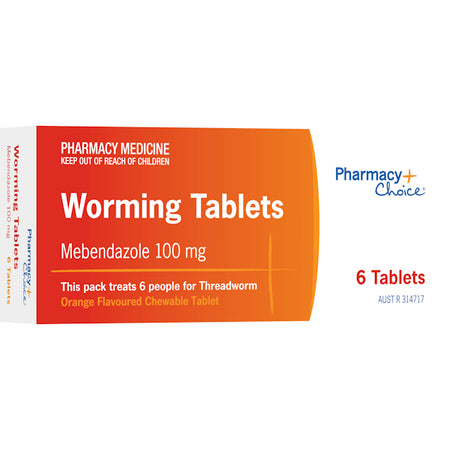 Pharmacy Choice OTC Worming Tablets 6