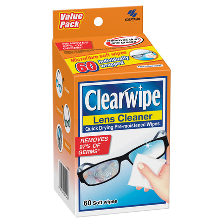Clearwipe Lens Cleaner 60 Wipes
