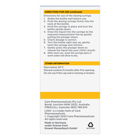 Little Dry Coughs Oral Liquid Honey 200mL