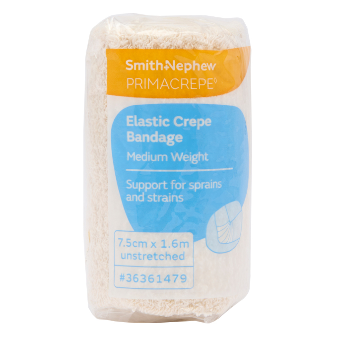 Primacrepe Elastic Crepe Bandage White 7.5cm x 1.6m