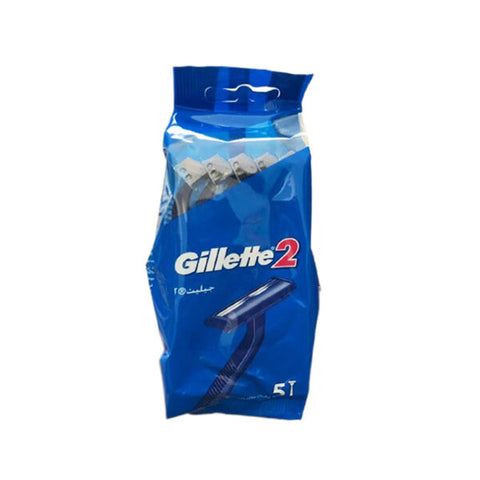 Gillette 2 Disposable Razors 5-Pieces Pack