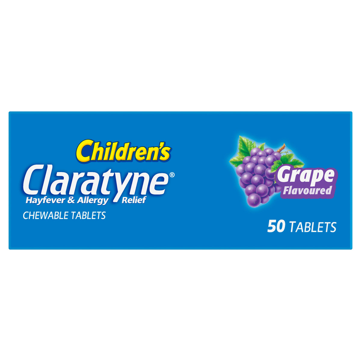 Claratyne Childrens Grape 50 Chewable Tablets