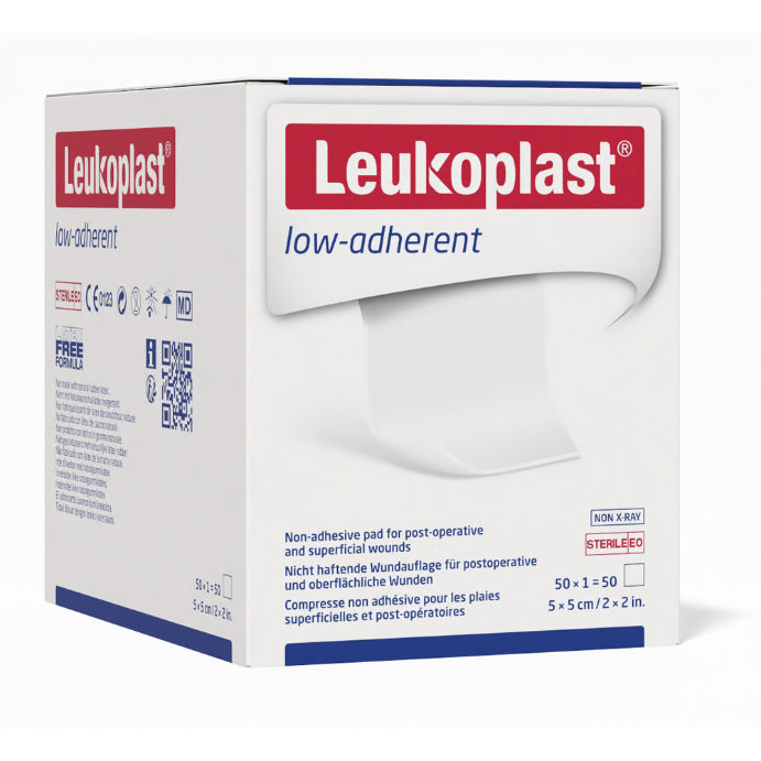 Leukoplast Low Adherent Dressing Sterile 5x5cm Box 50