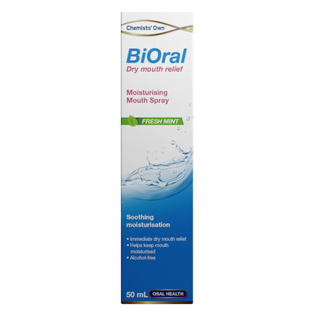 Chemists' Own BIORAL DRY MOUTH Relief MOUTH SPRAY 50ML Generic of Biotene