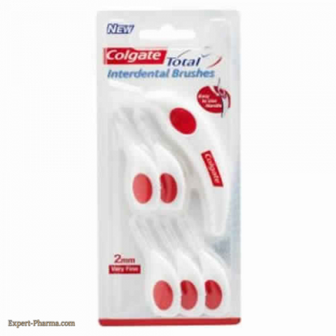 Colgate Total Interdental Brushes 2mm Very Fine Red