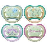 Avent Ultra Air Night Soother 0-6 Months 2 Pack (Colour/design May Vary and May Be Different to Pictured)