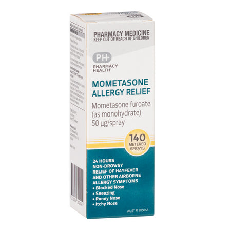 Pharmacy Health Mometasone Allergy Relief 50mcg 140 Sprays