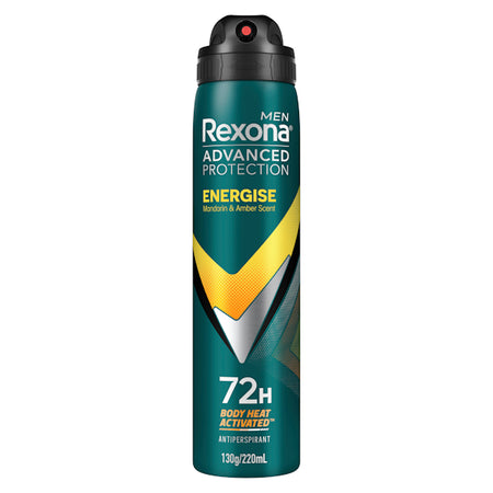 Rexona Men Deodorant 72hr Advanced Protection Energise 220ml