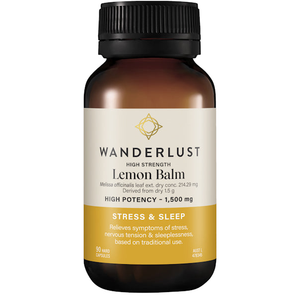 Wanderlust High Strength Lemon Balm 90 caps