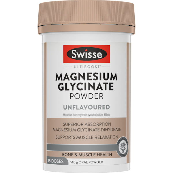 Swisse Ultiboost Magnesium Glycinate Powder Unflavoured 140g