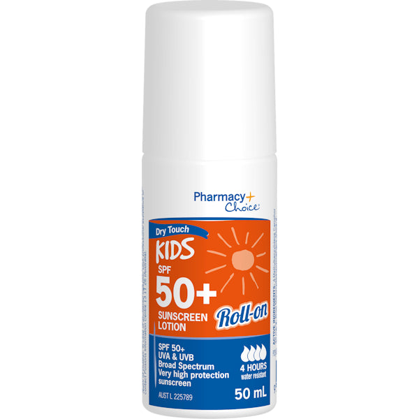 Pharmacy Choice Sunscreen Kids Spf 50+ Roll On 50mL