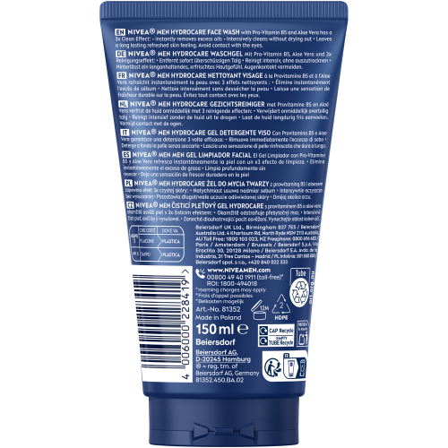 Nivea Men Hydrocare Wash Gel 150ml