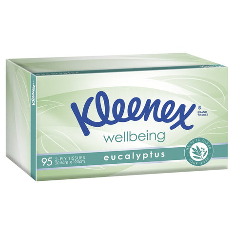 Kleenex Eucalyptus Facial Tissues 95 Pack