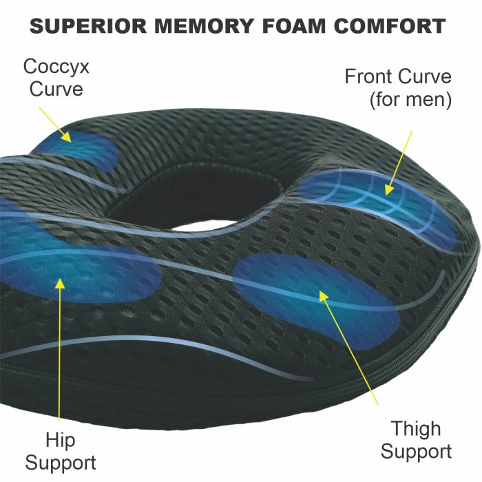 Bodyassist Mens Donut Seat Pillow