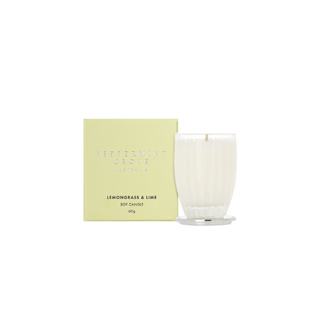 PEPPERMINT GROVE Lemongrass & Lime Scented Soy Candle 60g