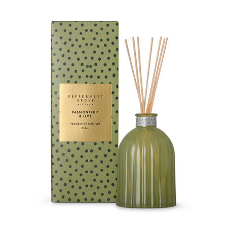 PEPPERMINT GROVE Passionfruit & Lime Limited Edition Fragrance Diffuser 350mL