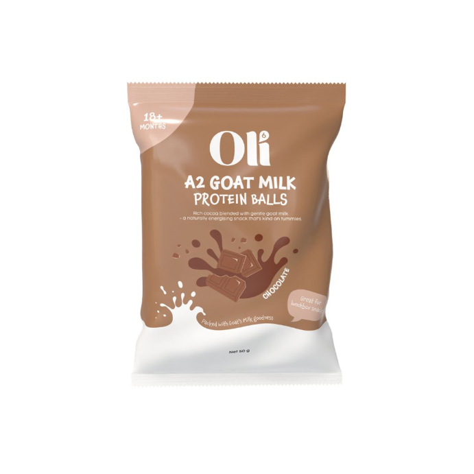 Oli6 A2 Goat Milk Protein Balls Chocolate 50g