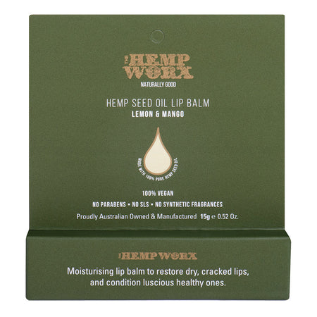 The Hemp Worx Lemon & Mango Fruit Lip Balm 20ml