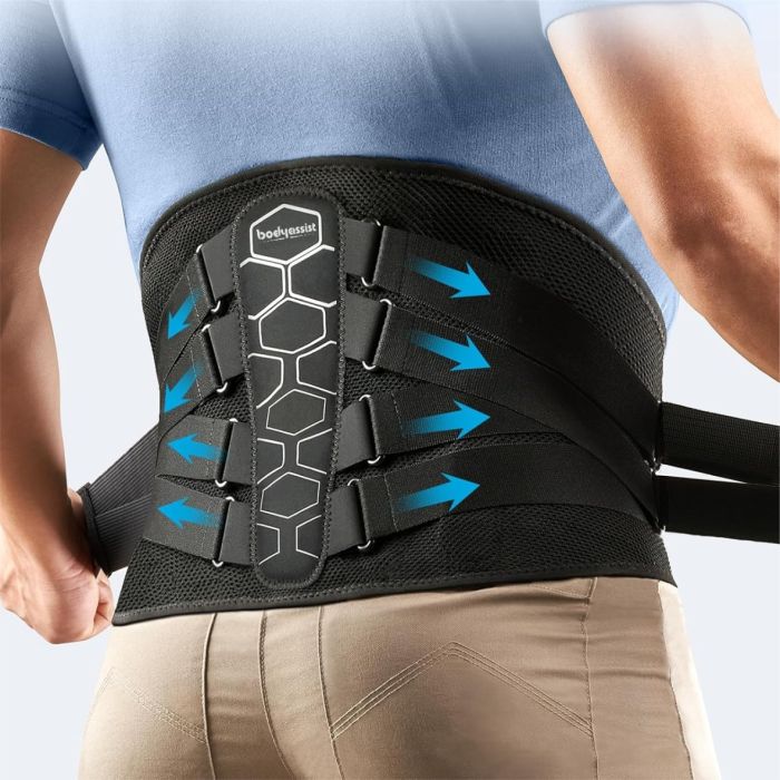 Bodyassist Contoured 3D Bionic Quad Strap Back Brace