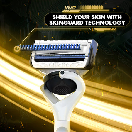 Gillette MVP Limited Edition Razor + 5 Blade Refill Cartridges