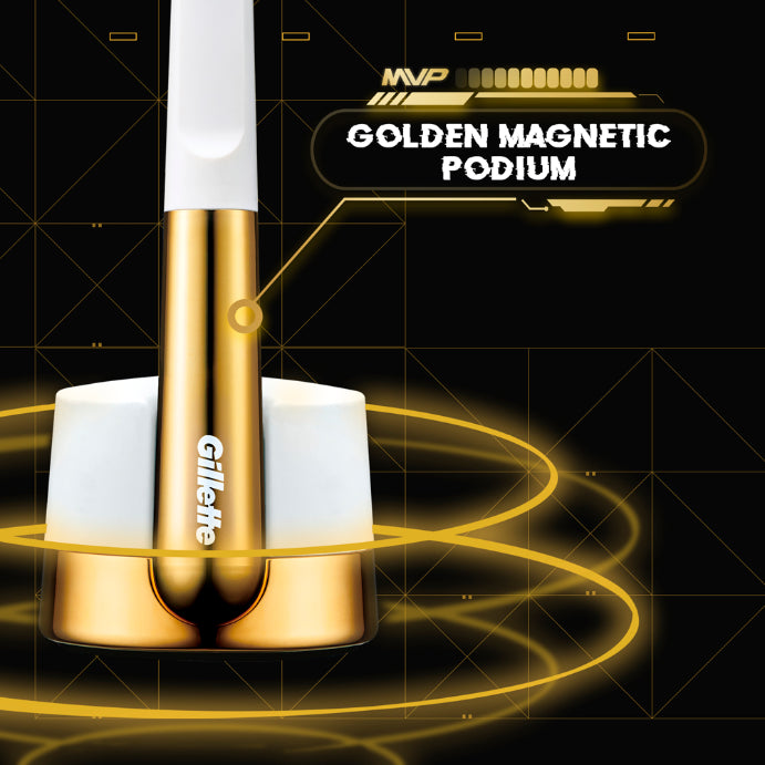 Gillette MVP Limited Edition Razor + 5 Blade Refill Cartridges