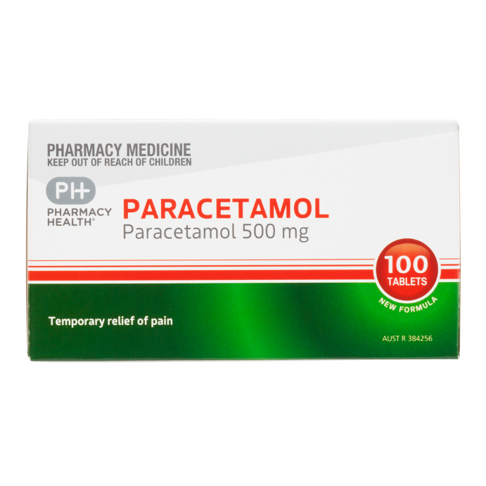 Pharmacy Health PARACETAMOL 100 TABLETS