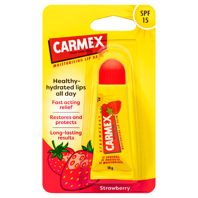 Carmex Lip Balm Strawberry Squeeze Tube 10g