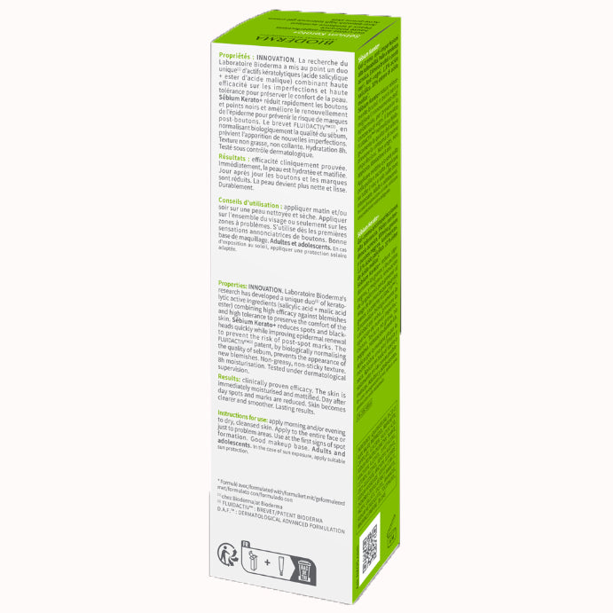 Bioderma Sébium Kerato+ Anti-blemish Gel Cream 30ml