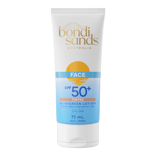 Bondi Sands SPF 50+ Fragrance Free Hydrating Tinted Face Lotion 75ml