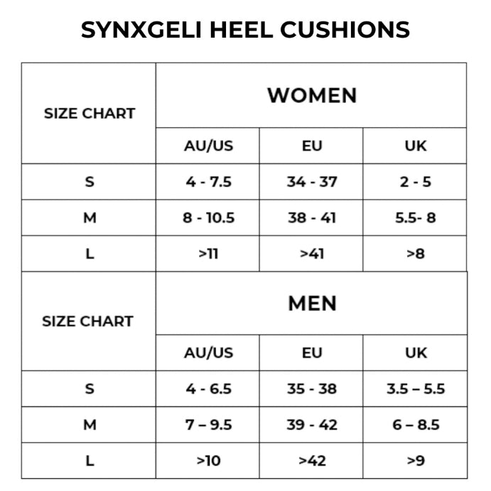 Synxgeli Heel Cushions Large 1 Pair