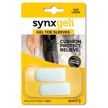 Synx Synxgeli Toe Sleeves Large 2 Pack