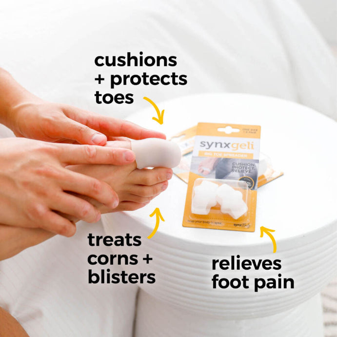 Synx Synxgeli Toe Sleeves Large 2 Pack