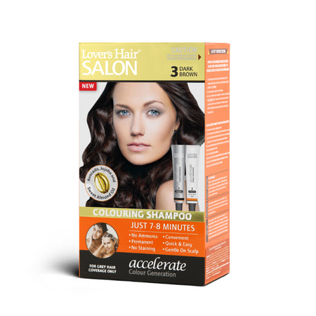 Lovercare Hair Salon Color Shampoo 3 Dark Brown 1 Pack