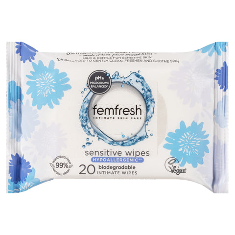 Femfresh Sensitive Wipes 20