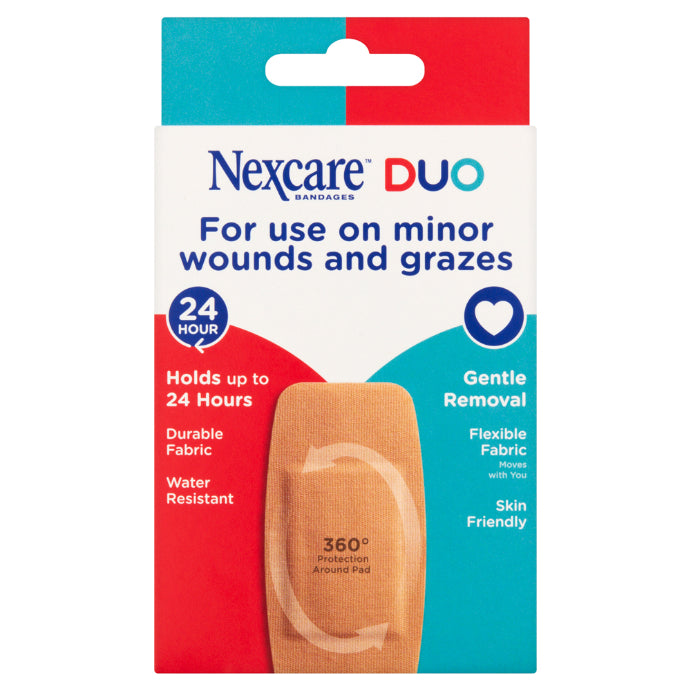 Nexcare Duo Fabric Knee Elbow Bandage Large 5 Pack