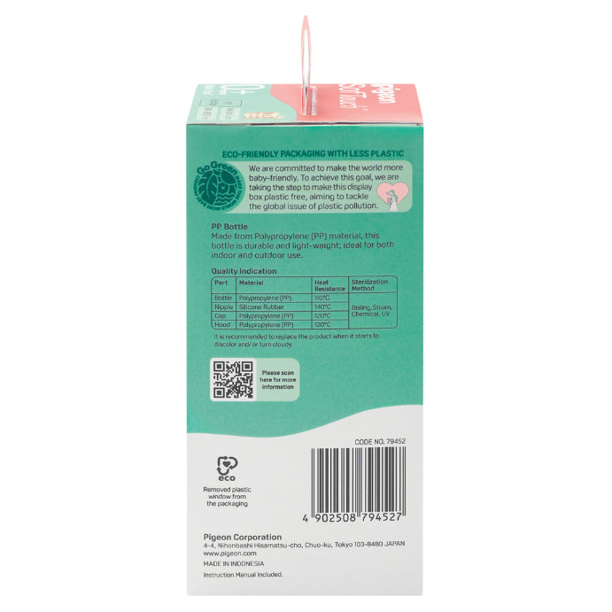 Pigeon SofTouch PP Bottle for babies from birth 160mL