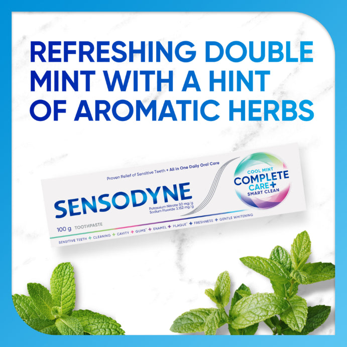Sensodyne Cool Mint Complete Care + Smart Clean Toothpaste 100g