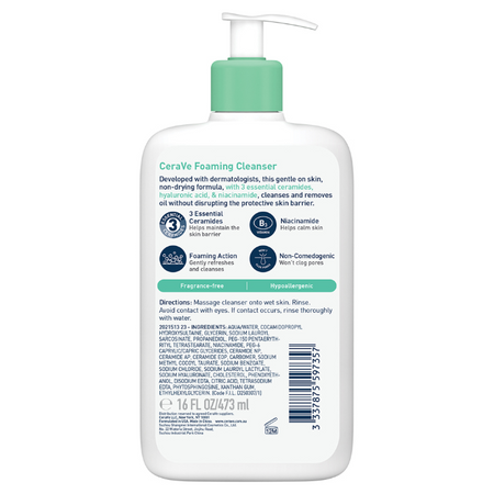 CeraVe Foaming Cleanser 473mL