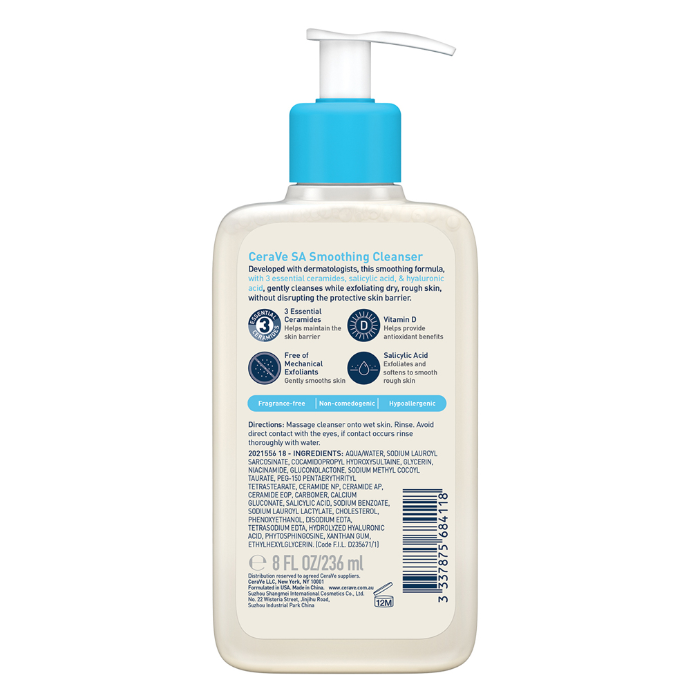 CeraVe SA Smoothing Cleanser 236mL