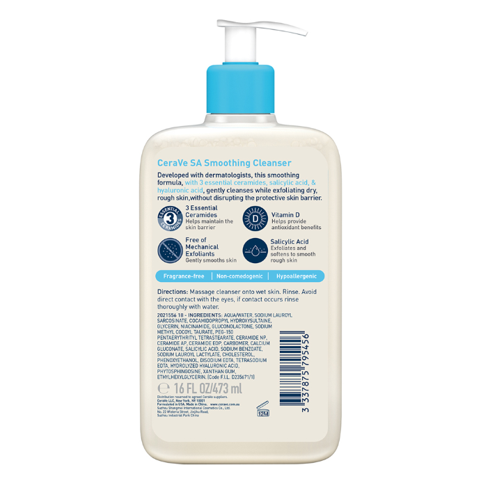CeraVe SA Smoothing Cleanser 473mL