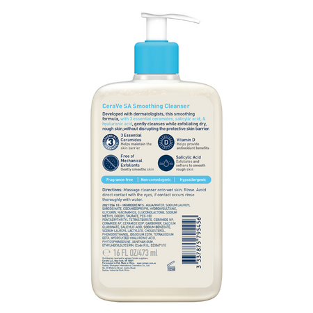 CeraVe SA Smoothing Cleanser 473mL